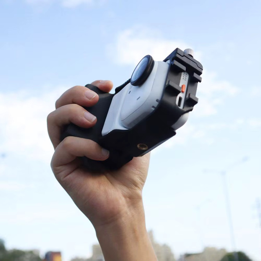 Insta360 Kameragriffhalter für Insta360 GO Ultra, erweiterter Rahmen mit Kamera-Verlängerungshalterung und Auslöser, Schwarz - Bild 5