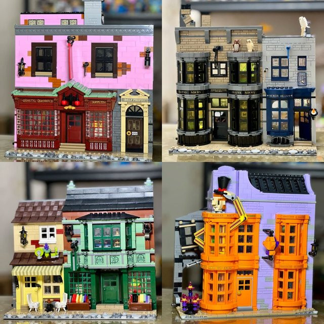Hot Toys Diagon Street View, Bausteine Montagemodell, 5544 Teile - Bild 1
