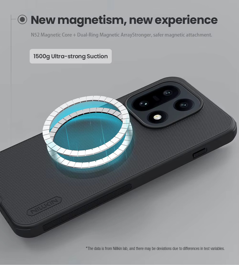 NILLKIN Schutzhülle für OnePlus 15, magnetisch und mattiert, Schwarz - Bild 4