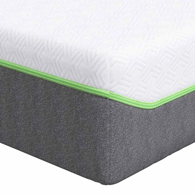 vidaXL Taschenfeder-Matratze in Weiß und Grau B/H: 80 x 160 cm - Bild 1