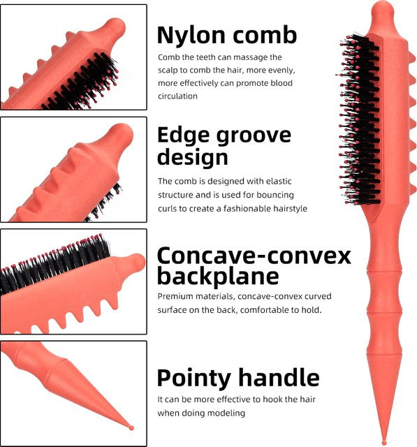 BARBERTOP Toupierbürste aus Nylon, Unisex - Bild 1