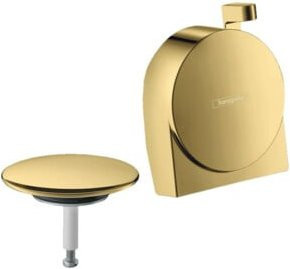 Hansgrohe Fertigmontageset Exafill S Wanneneinlauf mit Ablauf- und Überlaufgarnitur in poliert Gold - Bild 1