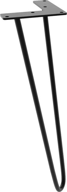 HEVVA Couchtischbein NEAPEL aus Metall in Schwarz matt, Höhe: 40 cm - Bild 1