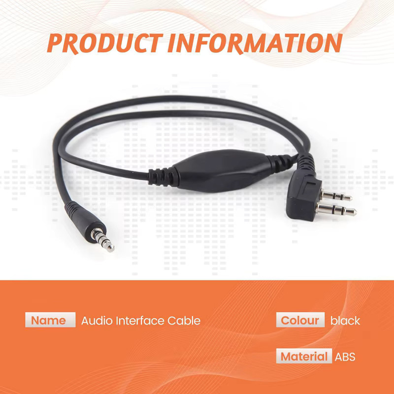 2er-Set APRS-K1 Audio Interface Kabel für Baofeng, Kenwood, Wouxun, TYT und Quansheng, kompatibel mit Android (Aprsdroid) und iOS (Aprspro), Farbe: Schwarz - Bild 3