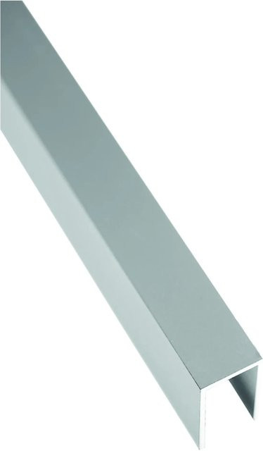 T & J Abdeckleiste Tjörn-Serie aus Alu in Silber, U-Profil, B: 2,48 cm, H: 4 cm, L: 176,1 cm - Bild 1