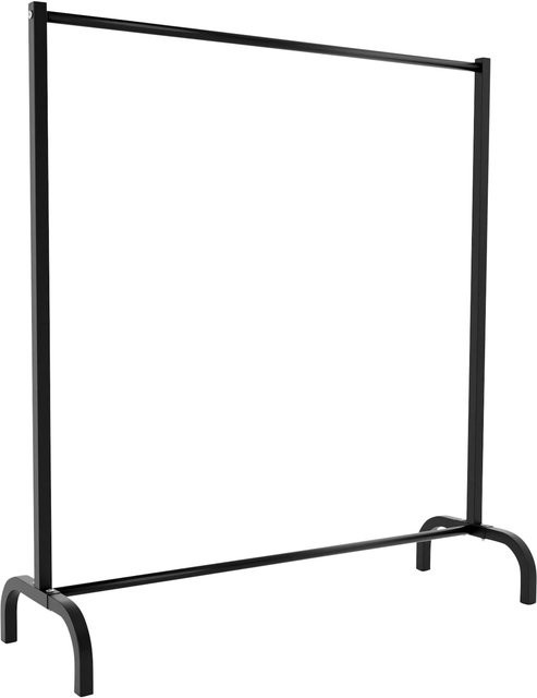 CLP Kleiderständer Lara Garderobenständer aus Metall in Schwarz mit durchgehender linearer Kleiderstange im modernen Design - Bild 1