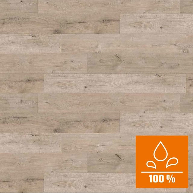 Kaindl Laminatboden Masterfloor Aqualine Eiche Ferrara Chillwond, wasserresistent, Holzoptik in Braun und Beige, Dicke: 8 mm - Bild 1