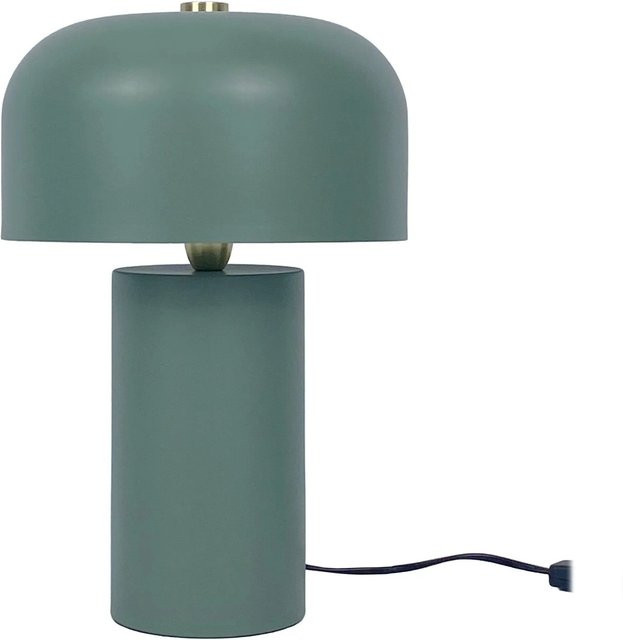Relaxdays Tischlampe aus Eisen in Gold, Pilzform mit Schalter, Höhe: 40 cm, Breite: 25 cm - Bild 1