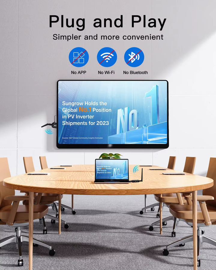 SHOYEE 5G Wireless HDMI Extender mit Bluetooth Audio Sender und Empfänger in Schwarz - Bild 5