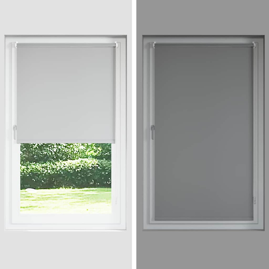 vidaXL Verdunkelungsrollo Weiß, thermoisolierend, B: 120 cm, H: 175 cm - Bild 2