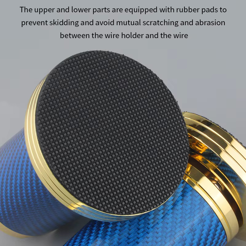 YYAUDIO HiFi Audio Kabelhalterung aus reinem Kupfer in Gold, einstellbare Stoßdämpfer-Fußnägel für Verstärker und Power-Kabel - Bild 4