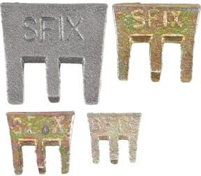 BGS Do it yourself Krallenkeile-Sortiment S-Fix, 4-tlg., Silber - Bild 1
