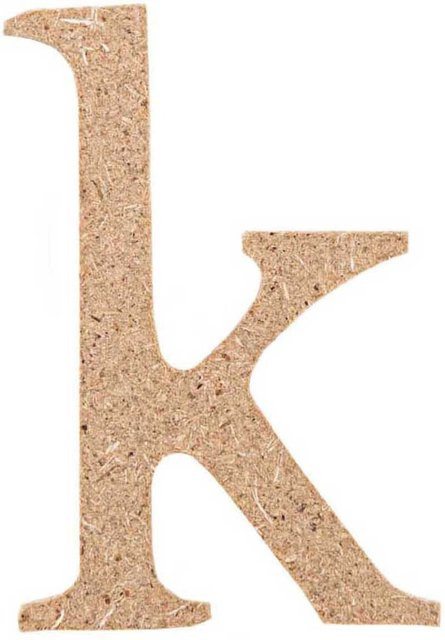 Rico Design Kleinbuchstabe K aus MDF Holz - Bild 1