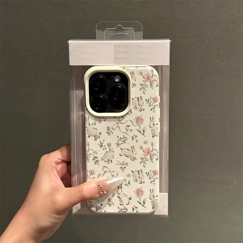 Handyhülle mit Hasen-Blumenmuster für Samsung Galaxy S26 S25 Ultra S24 FE S23 Plus S22 S21 A56 A36 A15 A16 A55 A35 A54 A53 Cover - Bild 3