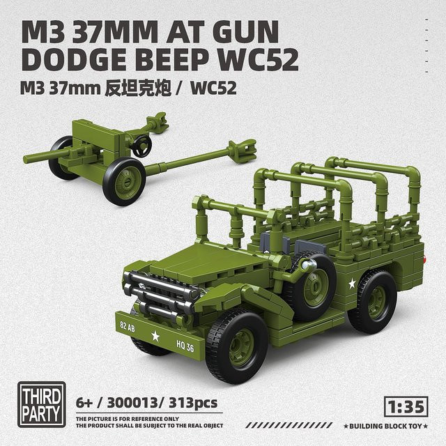 GSF M3A1 Aufklärungsfahrzeug, Baustein-Set, Bausatz, ab 6 Jahren - Bild 1