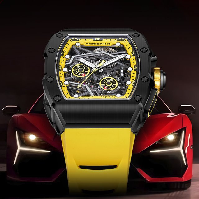 Addiesdive Armbanduhr Automatik, Edelstahl, Schwarz, Herren - Bild 1