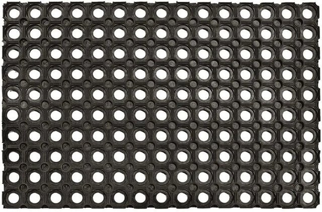 Lex Schmutzfangmatte Rusty in Schwarz, wetterfeste und rutschfeste Fußmatte aus Gummi, B/T: 60 x 40 cm - Bild 1
