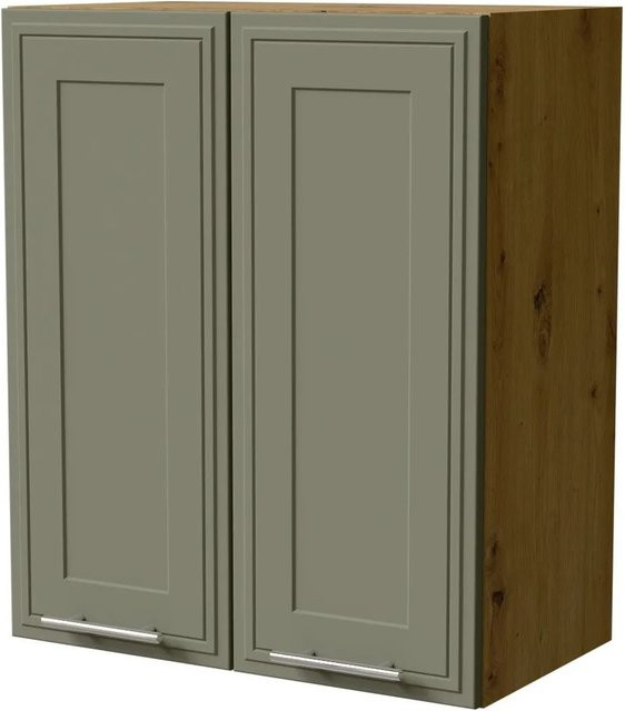 Feldmann-Wohnen Hängeschrank Salo W3/60 in Eiche Artisan und Reed Green Matt mit Soft-Close-Türen, B/T/H: 60 x 32,5 x 72 cm - Bild 1