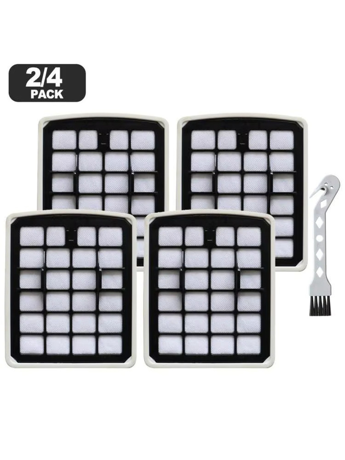 LEENKEA HEPA-Schwammfilter Set mit Reinigungsbürste für Eureka V18C01A-200 und Midea VCS41S160 VCS42S200 VCC18C Staubsauger, Farbe: Weiß - Bild 4