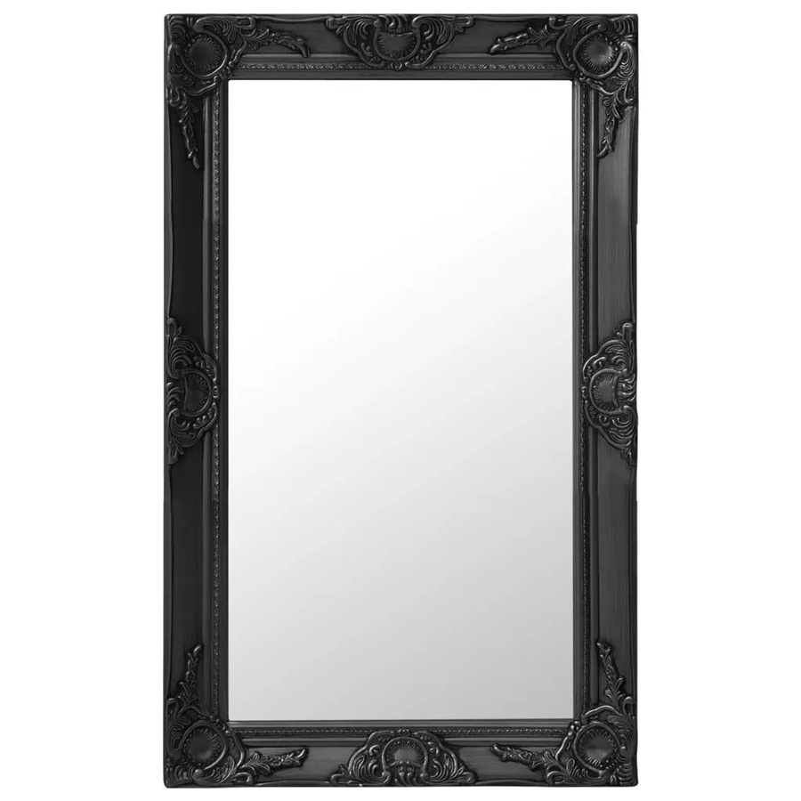 vidaXL Wandspiegel im Barock-Stil in Schwarz, B/H: 50 x 80 cm - Bild 2