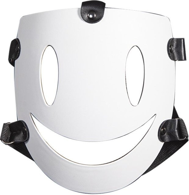 Smiley Gesicht Rollenspiel Maske, Zubehör - Bild 1