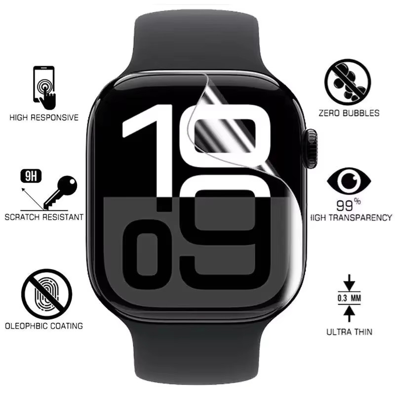 Apple Displayschutzfolie Hydrogel, transparent, Unisex - Bild 2