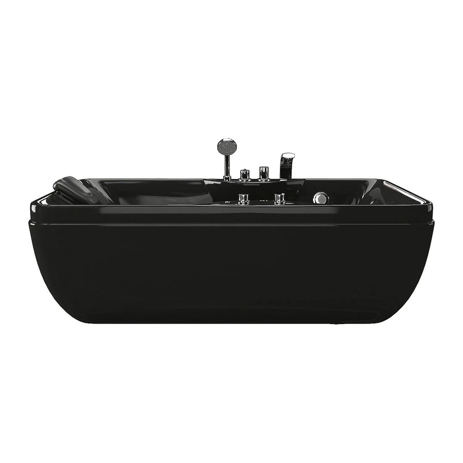 Whirlpoolbadewanne Gavino von Vente-unique in Schwarz, Breite: 150 cm - Bild 2