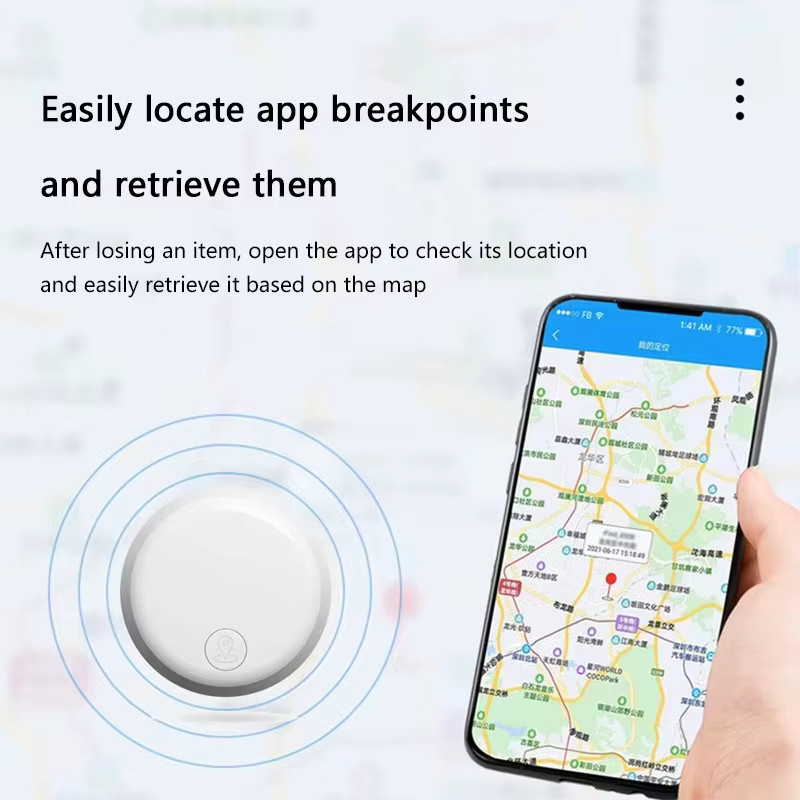 OPPO Mini Bluetooth GPS Smart Tracker in Schwarz für Schlüssel, Geldbörsen, Haustiere und Kinder, kompatibel mit iOS, Android und Google Find My - Bild 3