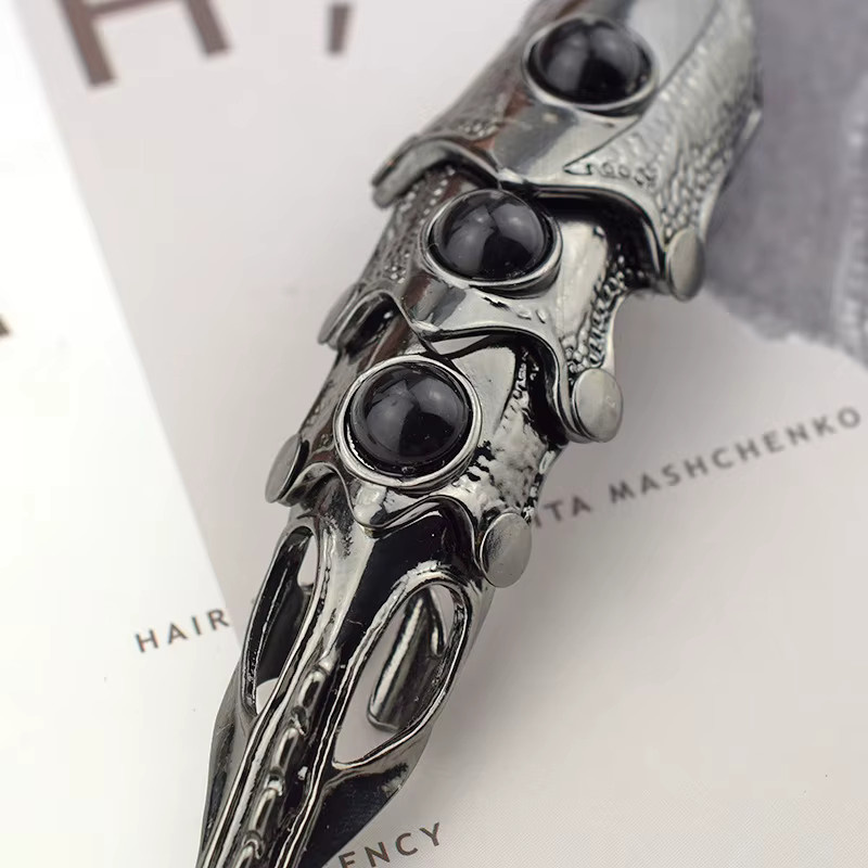 Velishy Ring, Drachen Schädel, Silber, Unisex - Bild 3