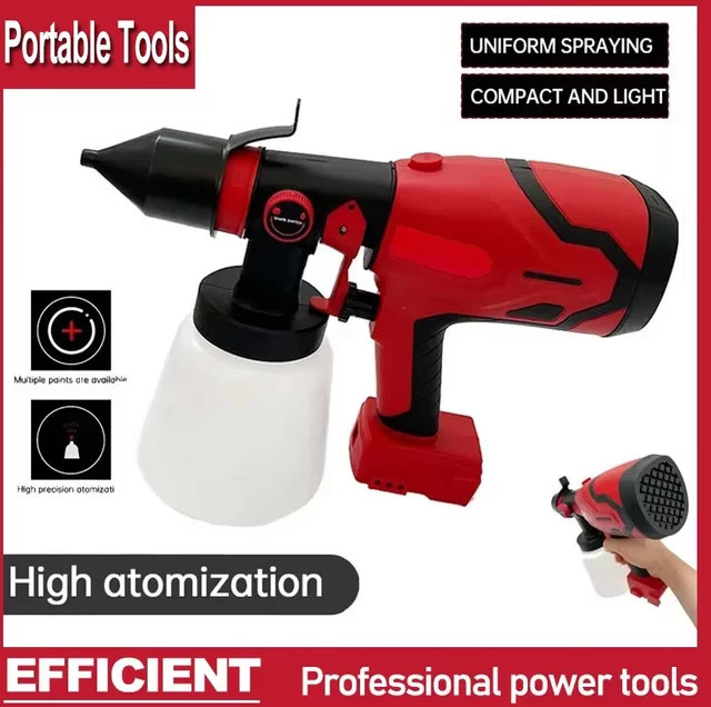 Milwaukee kabellose elektrische Spritzpistole Fit 800 ml Hochleistungs-Farbspritzgerät mit Stahlbeschichtung für 18 V - Bild 1