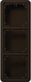 Jung AP-Kappe 3-fach mit angeformtem Rahmen CD 583 A in Braun - Bild 1