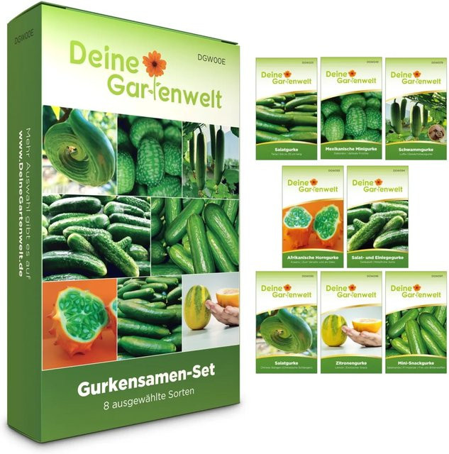 Deine Gartenwelt Gurken Samen-Set mit 8 Sorten für deinen Garten - Bild 1
