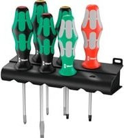 Wera Kraftform Plus Schraubendrehersatz 6-teilig mit Rack - Bild 1
