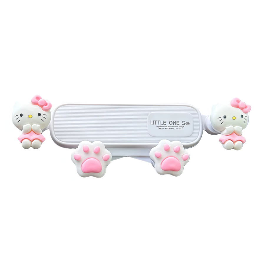 Sanrio Hello Kitty Autohandyhalterung mit Schwerkraftsensor für den Lüftungsschlitz in Weiß - Bild 4