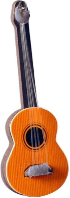 Miniatur Gitarre, Holz, Modell Instrument, Zubehör - Bild 1