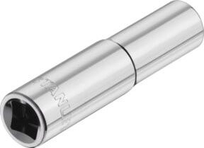 Stanley 1/4 Zoll 6-Kant Schmale Stecknuss 7 mm in Silber - Bild 2