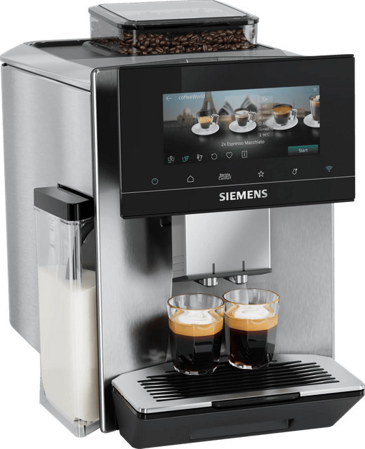 Siemens EQ900 iAroma TQ925E03 Siebträgermaschine in Silber mit PID-Temperatursteuerung und Edelstahl-Design - Bild 1