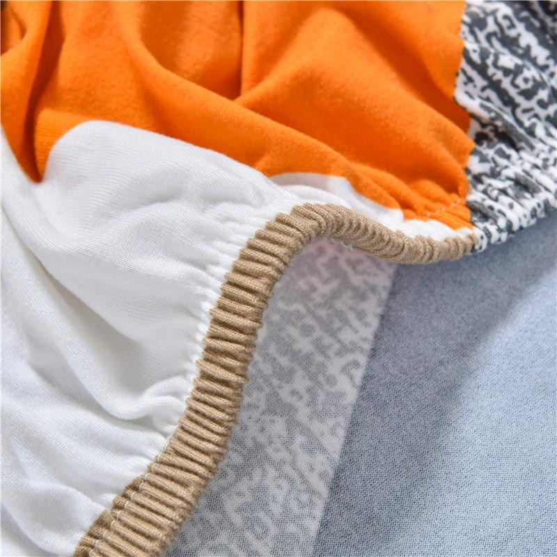 Housmife Rutschfester Stretch-Sofabezug für runden Einsitzer-Sessel, Polyester, Mehrfarbig - Bild 1