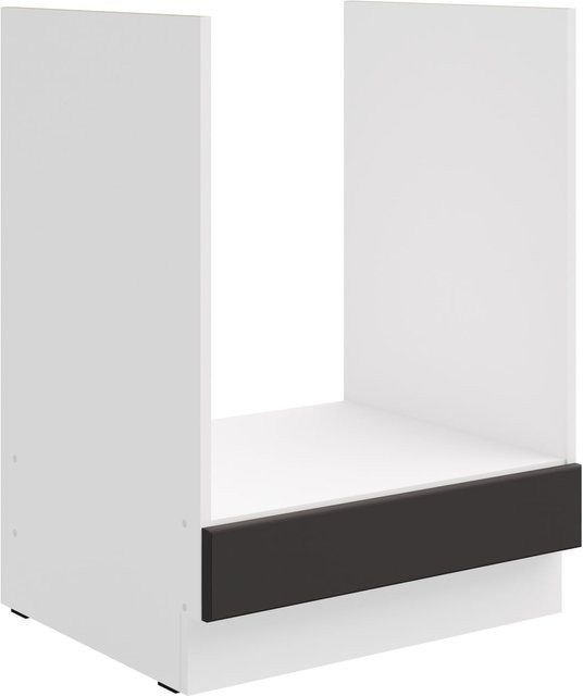 Herdunterschrank Stilo in Grau und Weiss für deine Küche im Landhausstil, Breite: 60 cm - Bild 1