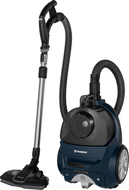 Wisberg BL8000 Power Pro Akku-Staubsauger bagless in Blau mit HEPA H13 Filter, Turbo-Bürste, Parkettbürste und LED-Scheinwerfer - Bild 1