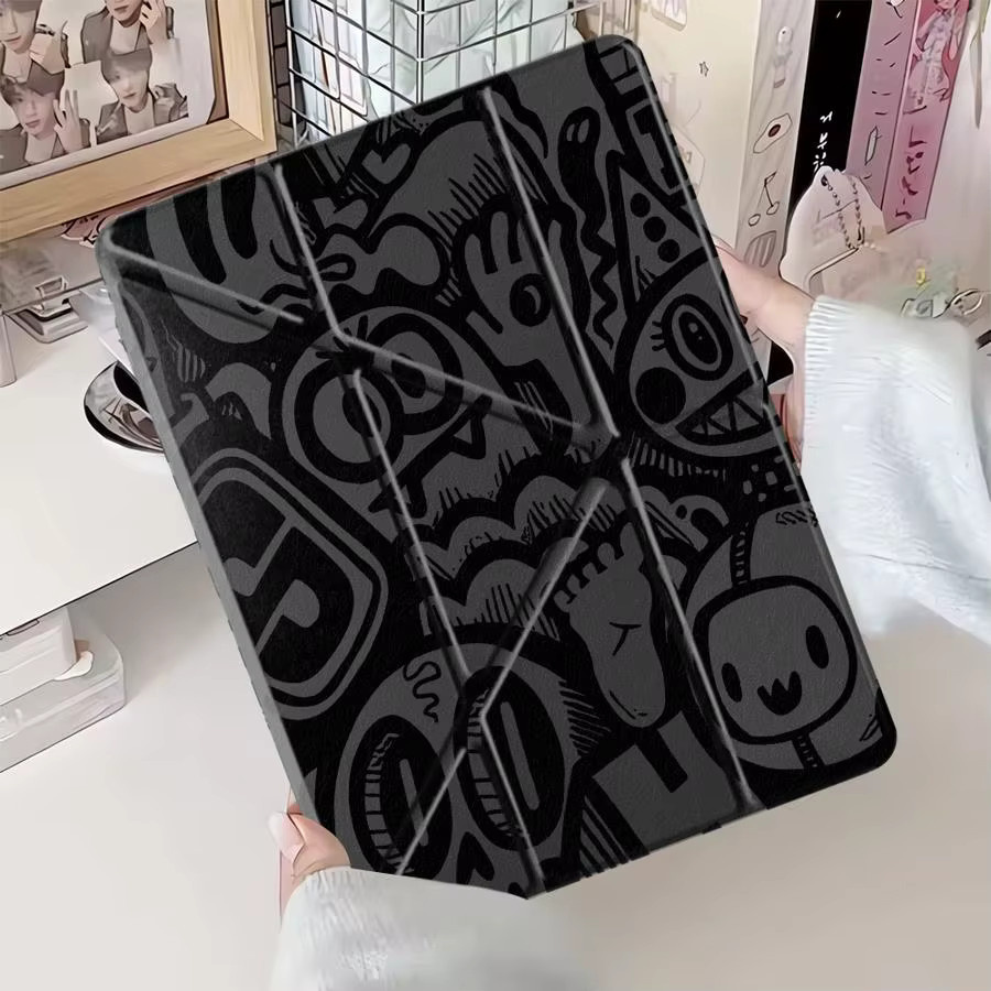 Graffiti Tablet-Hülle für iPad Pro, iPad Air und iPad Mini in Schwarz und Multicolour - Bild 4