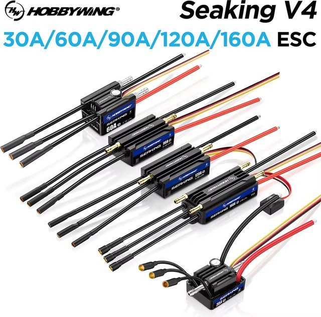 Hobbywing Seaking Brushless ESC V4, mit eingebautem BEC, LP67, wasserdichtes Design - Bild 1