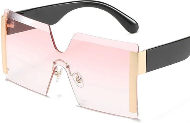 Yiran bag Sonnenbrille, randlos, quadratisch, Kunststoff, pink, Damen - Bild 1