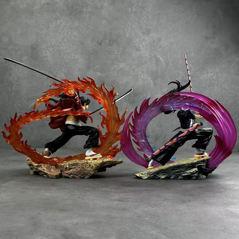 Bandai Demon Slayer Kokushibou Vs Tsugikuni Yoriichi Gk Leuchtende Figur, Statue - Bild 2