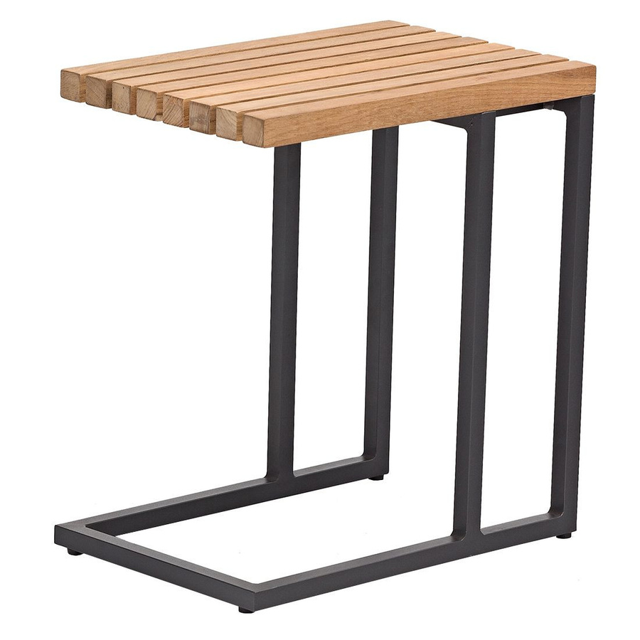 Zebra Sky Lounge 3-Sitzer Set Camden Grey mit 2 Lounge Sesseln, 2 Lounge Tischen und FLY Beistelltisch mit Teak Platten - Bild 3