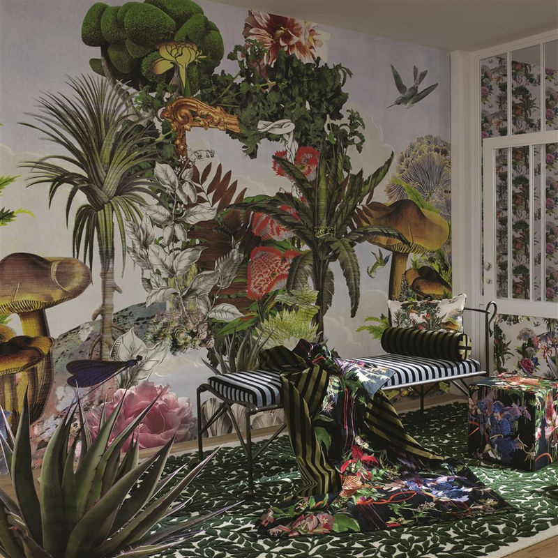 Christian Lacroix Tapete Jardin des Reves Panoramic Floral Mehrfarbig Vlies - Bild 2