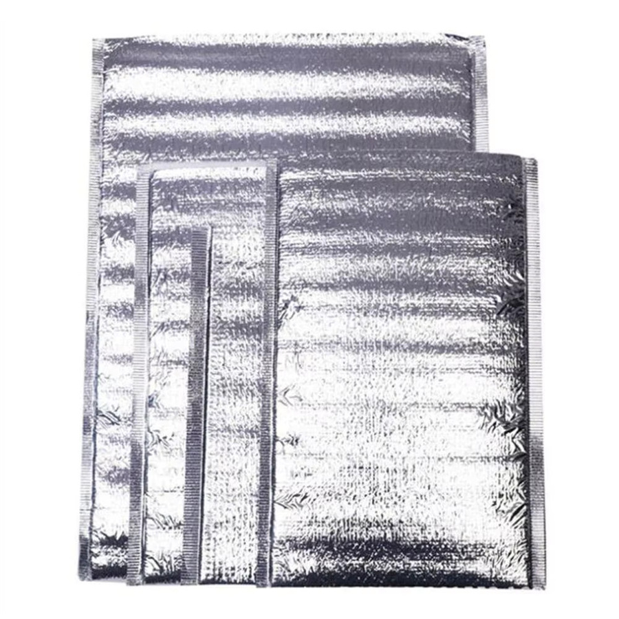 50er Paket Thermische Aluminium-Folientaschen in Silber zur Isolierung von Lebensmitteln und Getränken - Bild 4