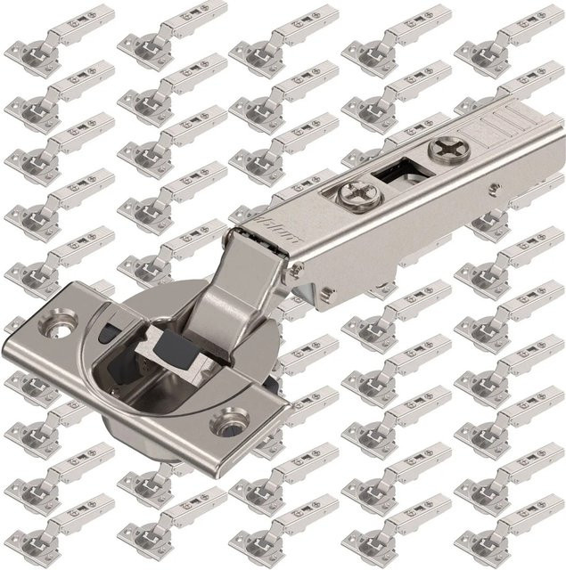 Blum Clip Top Blumotion Topfscharnier Set, 110 Grad, Soft-Close, zum Schrauben, Silber, 50 Stück - Bild 1