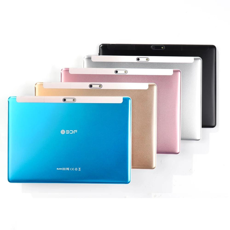 Tablet PC BDF mit 10,1 Zoll Display, Android 12, MediaTek Octa Core, 8GB RAM, 64GB Speicher, 4G LTE, GPS und Wi-Fi, Farbe: Silber, inklusive Schutzhülle - Bild 1
