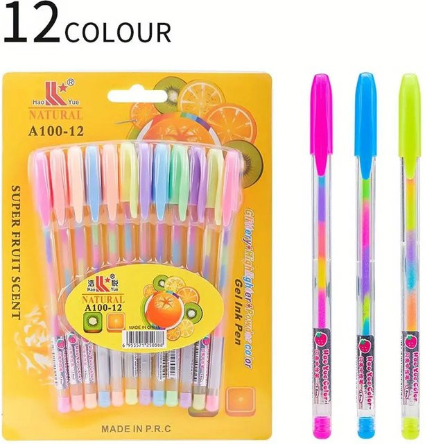 Bunte Glitzer-Gelstifte für Scrapbooking und Bastelarbeiten mit 1,0 mm Spitze und schnell trocknender Tinte, Mehrfarbig - Bild 1